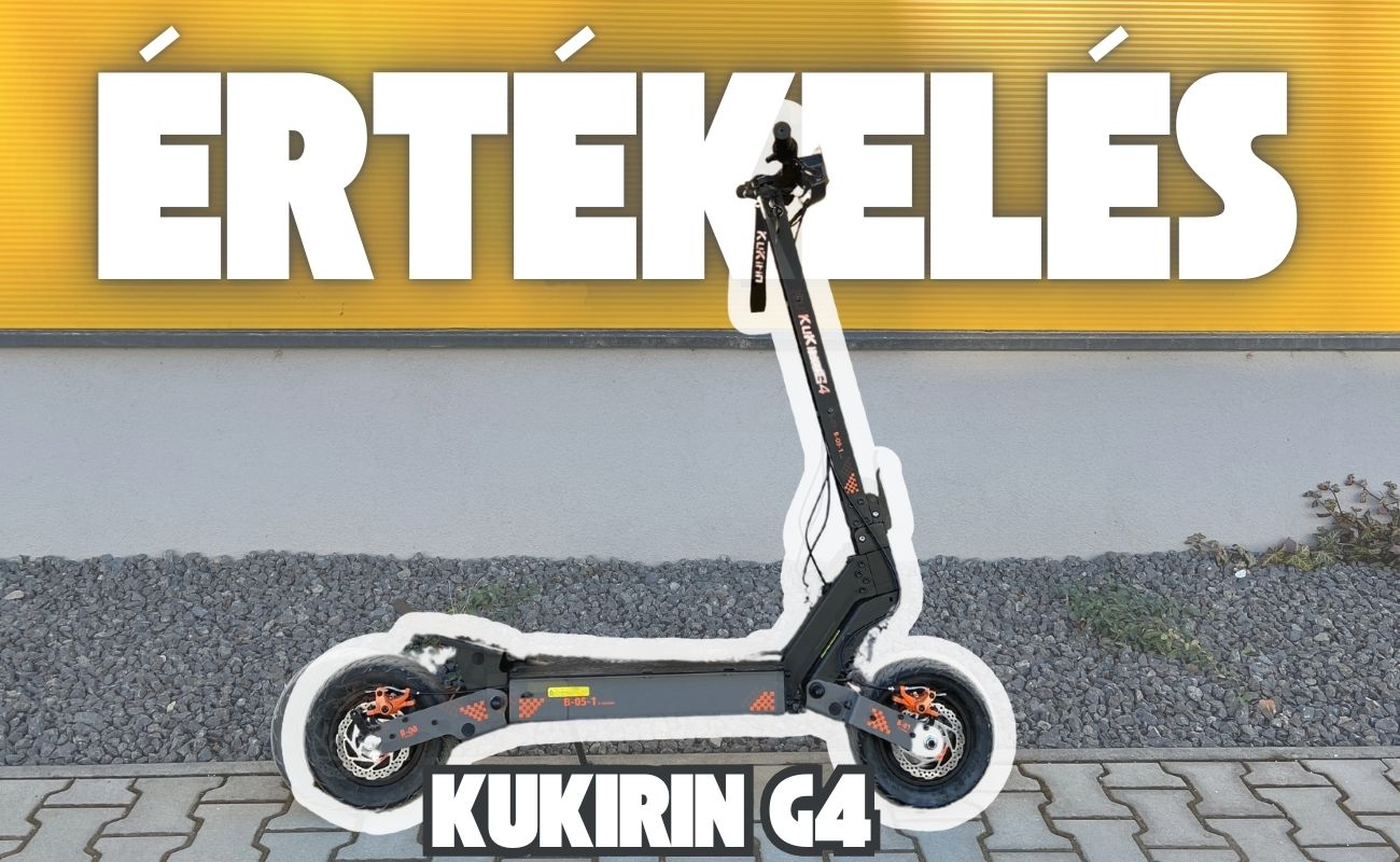 [Értékelés]: Kugoo KuKirin G4 - Erőteljes elektromos roller hosszú hatótávolsággal
