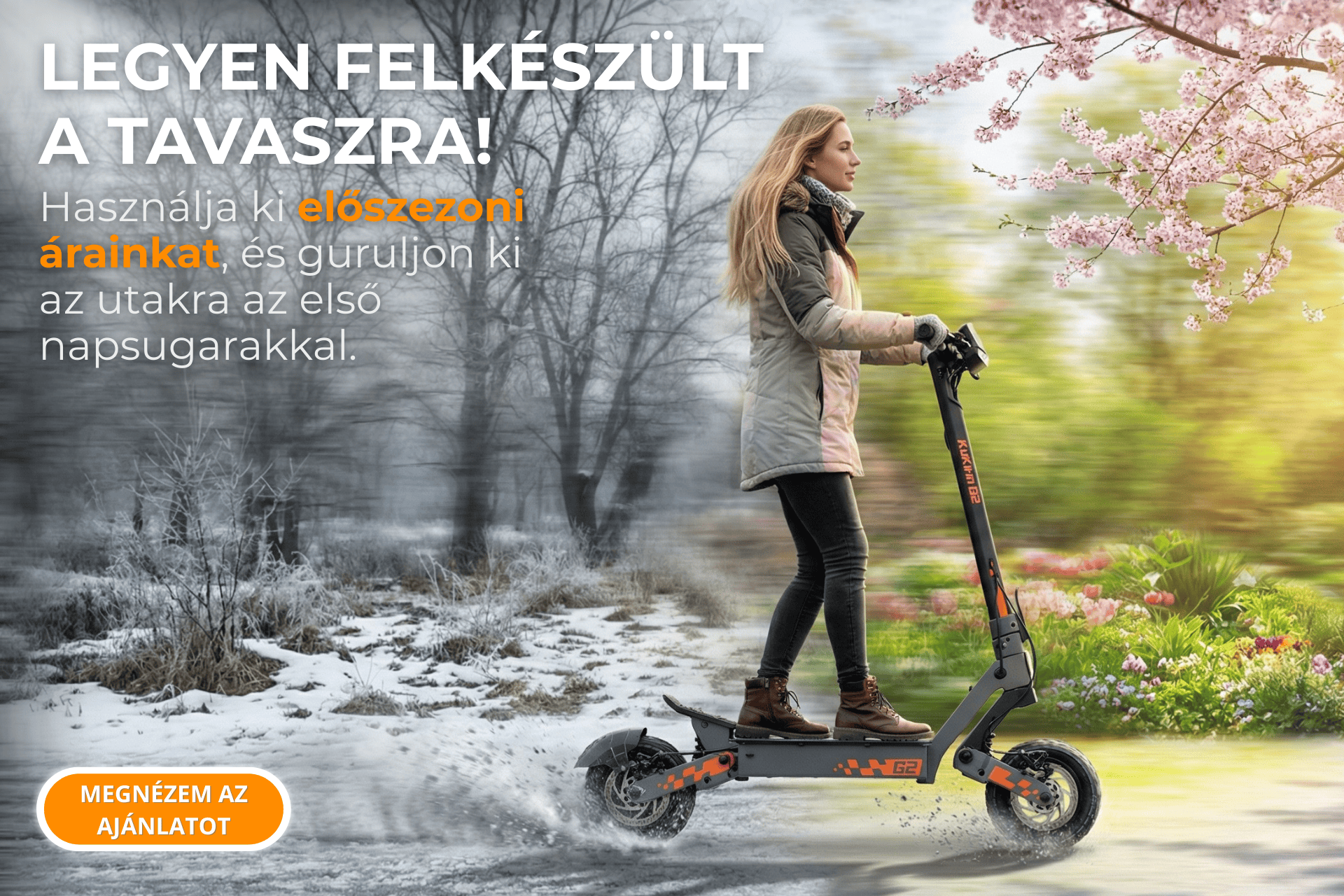 Kukirin elektromos roller elővásárlási akció kedvező áron.