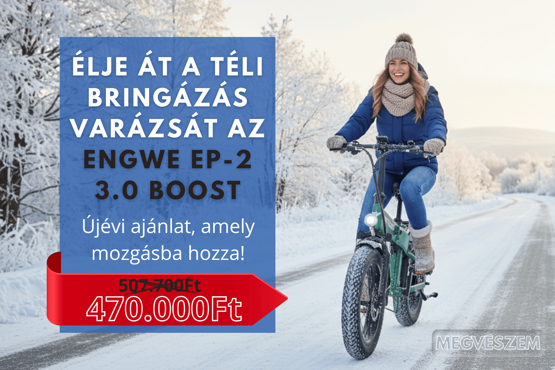 Élje át a téli bringázás varázsát az Engwe EP-2 3.0 Boost