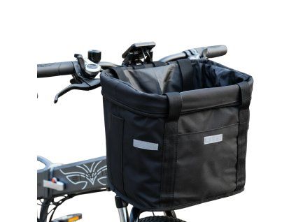 Multifunkčný skladací textilný košík na bicykel