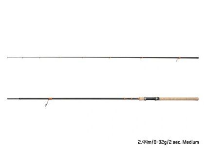 vyr 635 delphin prut corx spin medium 2 44 m 8 32 g 1