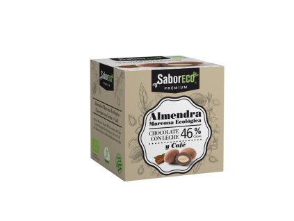 almendra con chocolate leche 46 y cafe bio 80 g