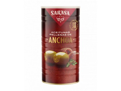 5 Sarasa AceitunasdeSiempre Rellenas Aceitunas Rellenas de Anchoa Lata RO1500