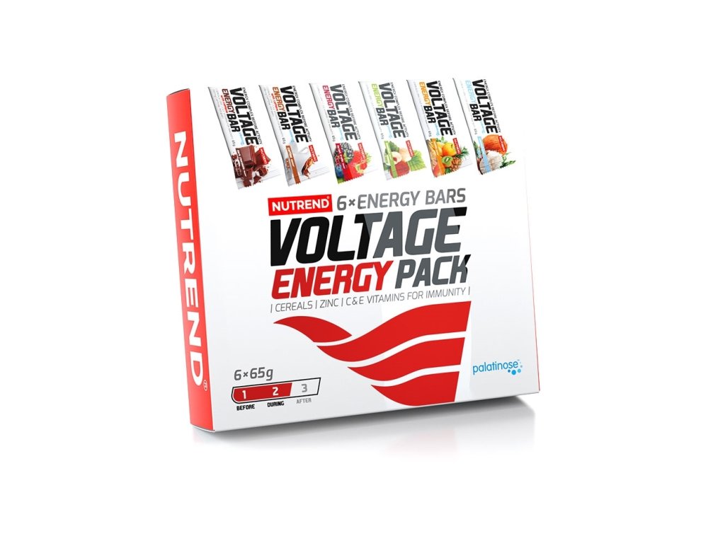 VOLTAGE ENERGY BAR dárkové balení, 6x65 g, mix příchutí