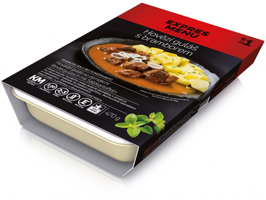 EXPRES MENU KM Hovězí guláš s bramborem 470g