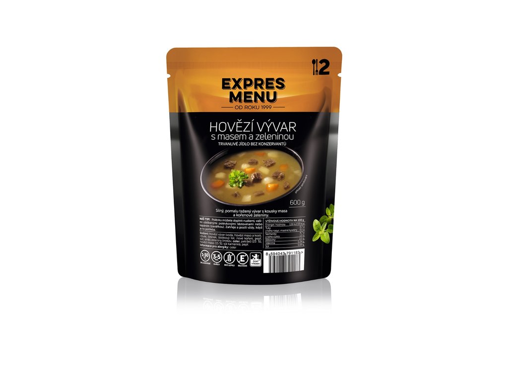Expres Hovězí vývar se zeleninou
