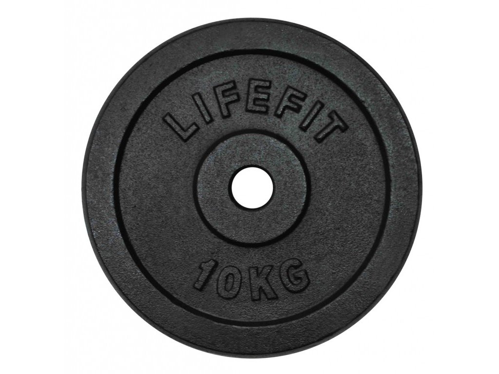 Kotouč Lifefit 10kg, kovový, pro 30mm tyč