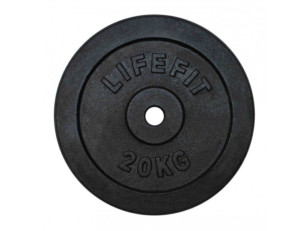 Kotouč Lifefit 20kg, kovový, pro 30mm tyč