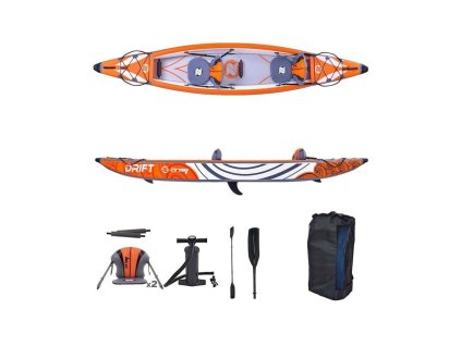 10048418 kajak zray drift 14x32 white orange p 2
