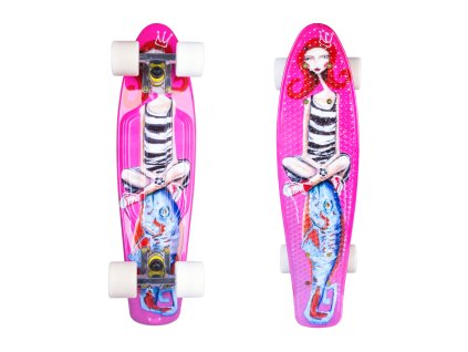 Penny board ArtFish Girl