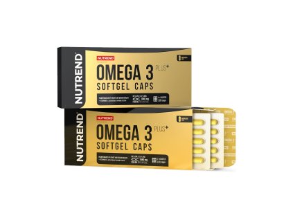 OMEGA 3 PLUS SOFTGEL CAPS, 120 kapslí,
