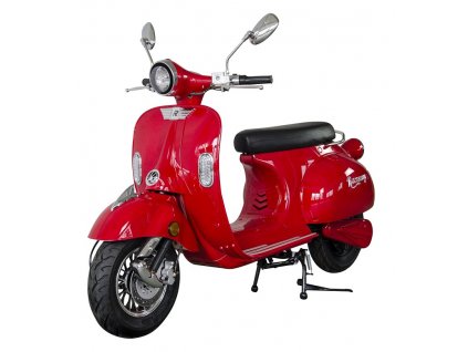 Elektroskútr RACCEWAY® CENTURY E-RETRO, červený-lesklý