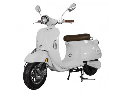Elektroskútr RACCEWAY® CENTURY E-RETRO, bílý-lesklý