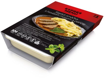 EXPRES MENU KM Rajská omáčka s hovězím masem, penne 350g