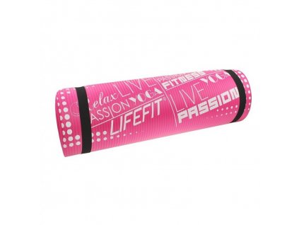 Podložka LIFEFIT YOGA MAT EXKLUZIV , 100x60x1cm, světle růžová