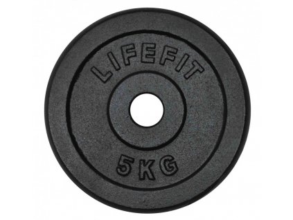 Kotouč Lifefit 5kg, kovový, pro 30mm tyč
