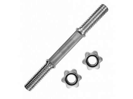 Hřídel na jednoruční činku Lifefit 35cm/30mm vč. matic
