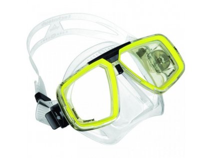 Maska Technisub Look transparent lime