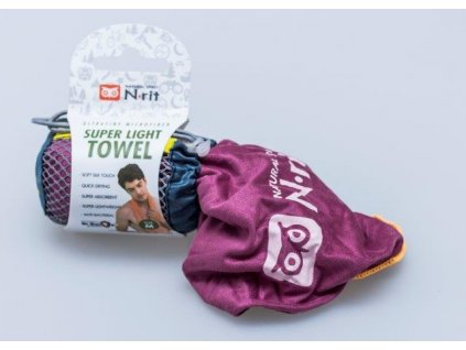 Ručník N-Rit Super Light Towel L Purpurový