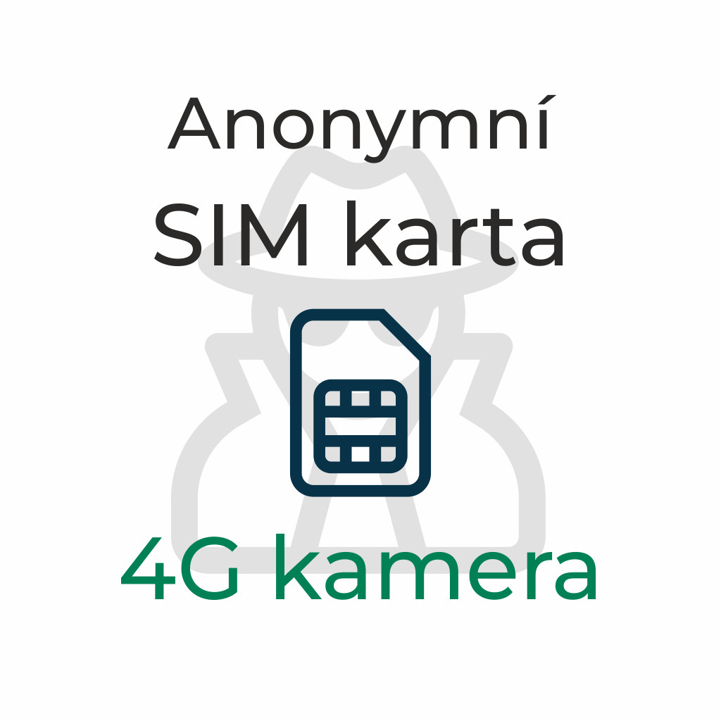 Anonymní předplacená SIM karta pro 4G kameru - TopSpy.cz