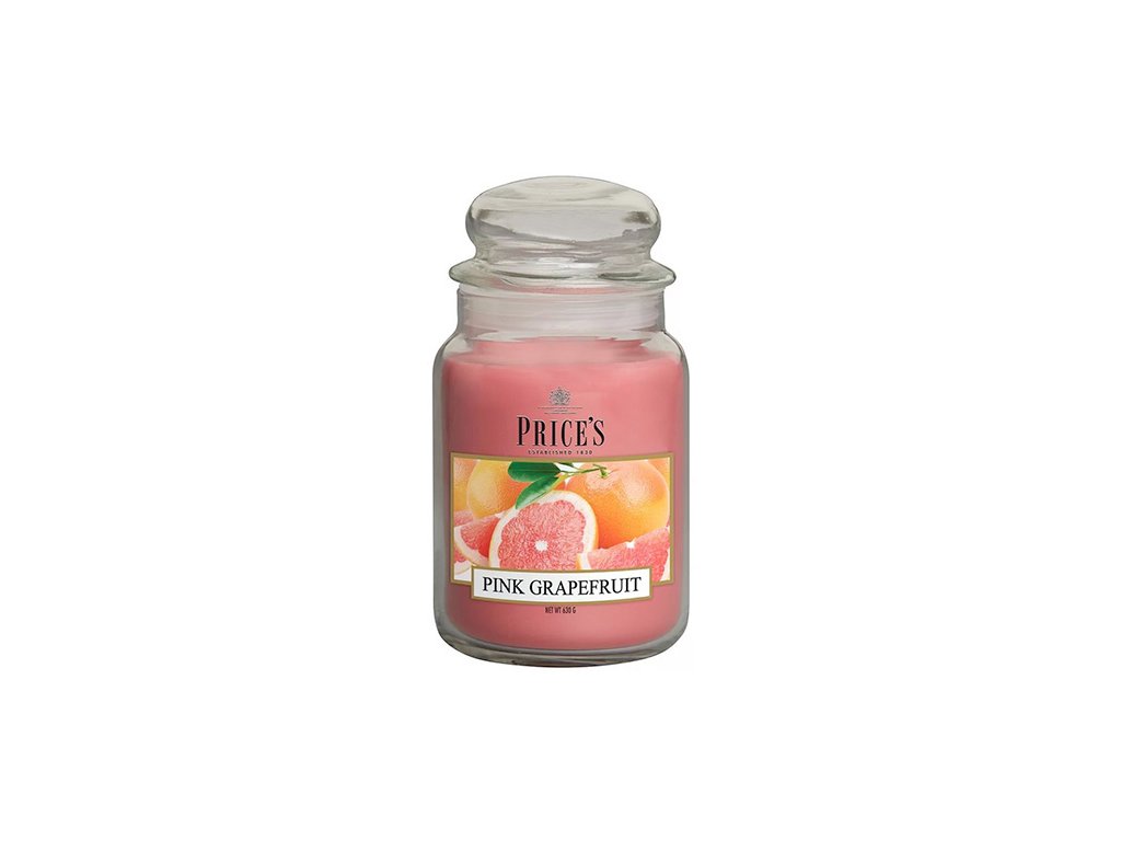 Svíčka ve skleněné dóze Price´s Candles Růžový grapefruit 630 g