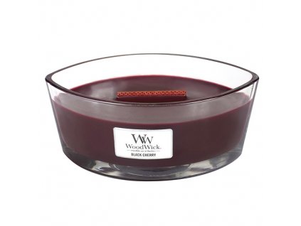 Vonná svíčka WoodWick Černá třešeň Black Cherry 453,6 g