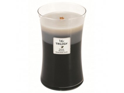 Svíčka Trilogy WoodWick Hřejivé dřevo 609.5 g