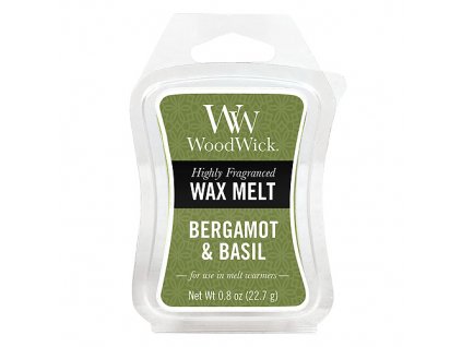 Vonný vosk WoodWick 22 g Bergamot a bazalka