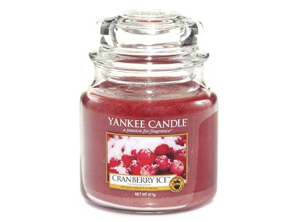 Yankee Candle Brusinky na ledu, 410 g classic střední