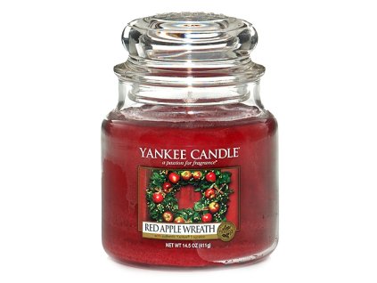 Yankee Candle Věnec z červených jablíček, 410 g classic střední