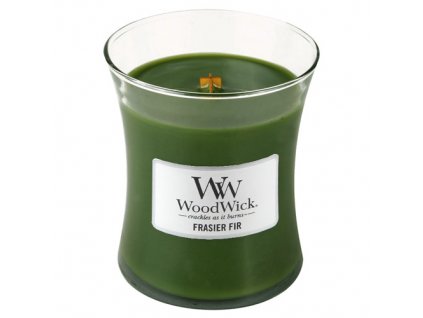 Svíčka oválná váza WoodWick Jedle, 275 g