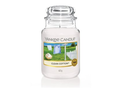 Yankee Candle Čistá bavlna, 623 g classic velký