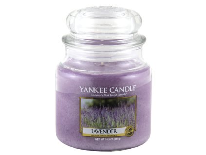 Yankee Candle Levandule, 410 g classic střední