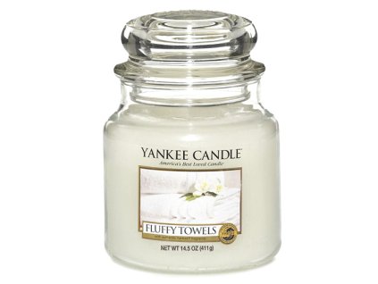 Yankee Candle Načechrané ručníky, 410 g classic střední