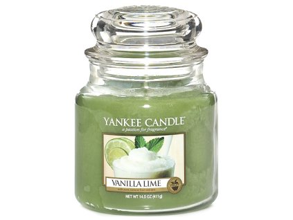 Yankee Candle Vanilka s limetkami, 410 g classic střední