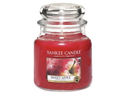 Yankee Candle Sladké jablko, 410 g classic střední