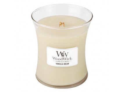 Svíčka oválná váza WoodWick Vanilka 275 g