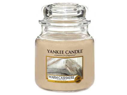 Yankee Candle Hřejivý kašmír, 410 g classic střední