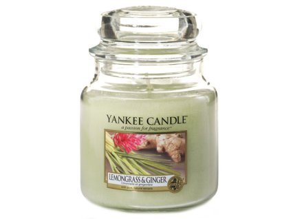 Yankee Candle Citrónová tráva a zázvor, 410 g classic střední