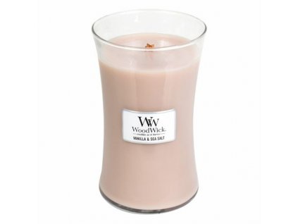 Svíčka oválná váza WoodWick Vanilka a mořská sůl 609.5 g