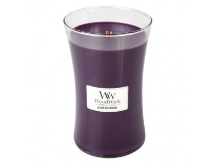 Svíčka oválná váza WoodWick Pikantní ostružina 609.5 g