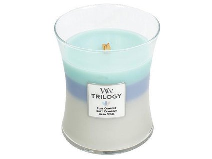 Svíčka Trilogy WoodWick Hřejivé pohodlí, 275 g