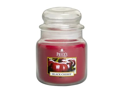 Svíčka ve skleněné dóze Price´s Candles Černá třešeň 411 g