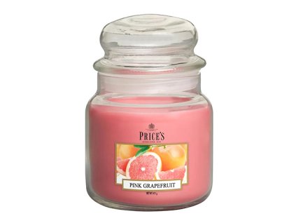 Svíčka ve skleněné dóze Price´s Candles Růžový grapefruit 411 g