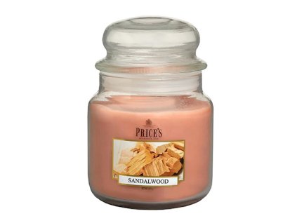 Svíčka ve skleněné dóze Price´s Candles Santalové dřevo 411 g