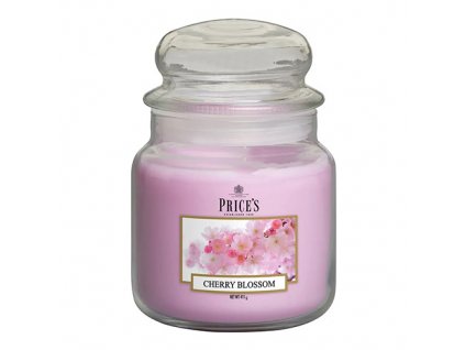Svíčka ve skleněné dóze Price´s Candles Třešňový květ 411 g