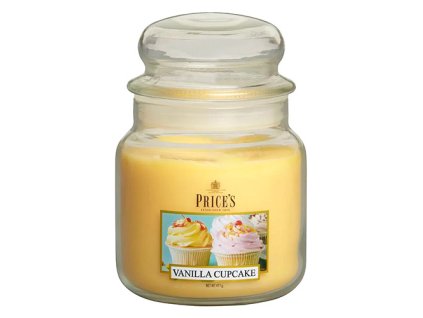 Svíčka ve skleněné dóze Price´s Candles Vanilkový košíček 411 g