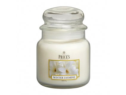 Svíčka ve skleněné dóze Price´s Candles Zimní jasmín 411 g