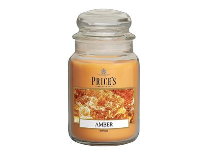 Svíčka ve skleněné dóze Price´s Candles Jantar 630 g