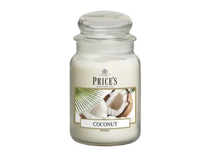 Svíčka ve skleněné dóze Price´s Candles Kokos 630 g